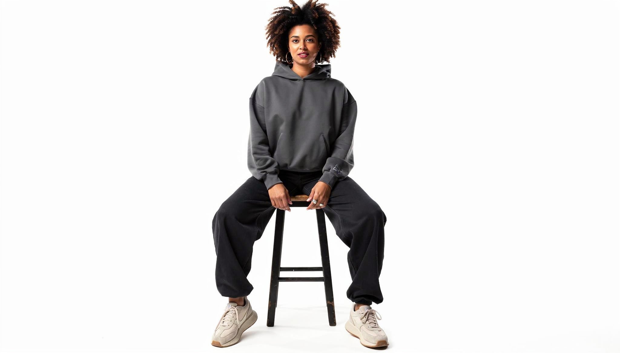 Nurv heavyweight metallic gray hoodie