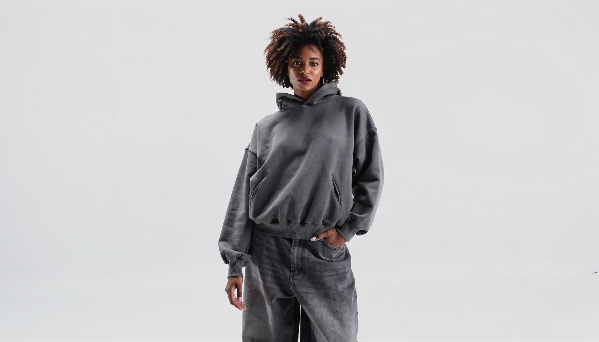 Nurv heavyweight metallic gray hoodie