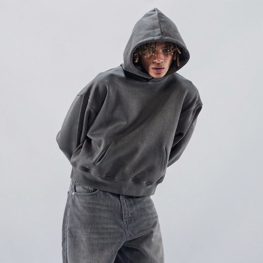 Nurv heavyweight metallic gray hoodie