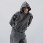 Nurv heavyweight metallic gray hoodie