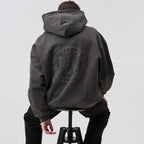 Nurv heavyweight metallic gray hoodie